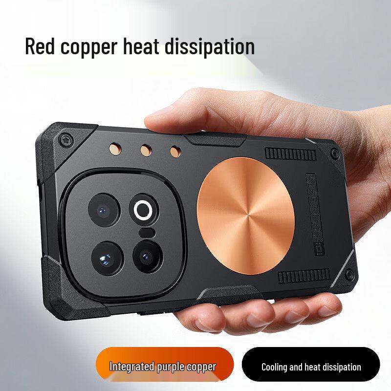 

iQOO15 Cooling Magnetic Protective Phone Case - Metal Heat Dissipation, Gaming Optimized, Full Coverage iQOO13