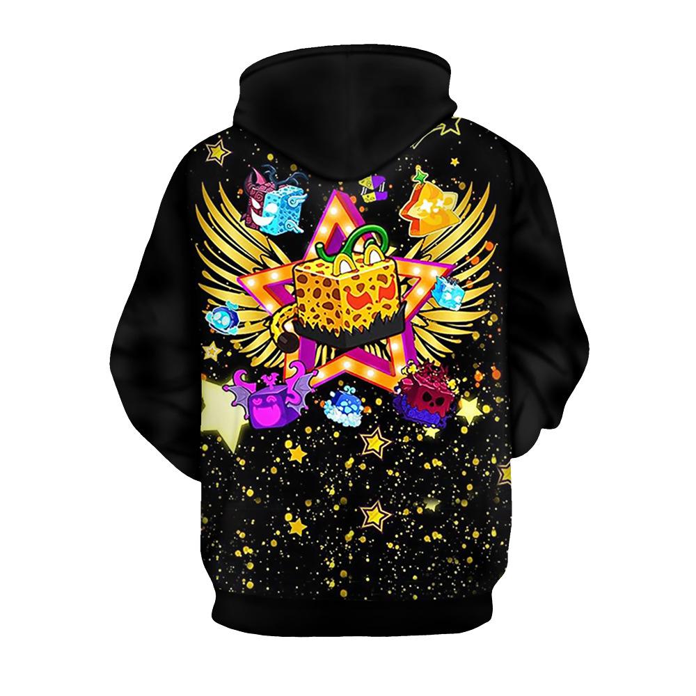 Blox Fruits Anime Mikina Kreslená Mikina Streetwear Mikina s Kapucí Muži Ženy Cosplay Sport