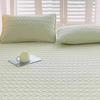 Padded Pillow Cover Quilted Waterproof Pillow Protector Heart Pattern Envelope Pillowcase Protection from Dust And Sweat for Home Bedroom School