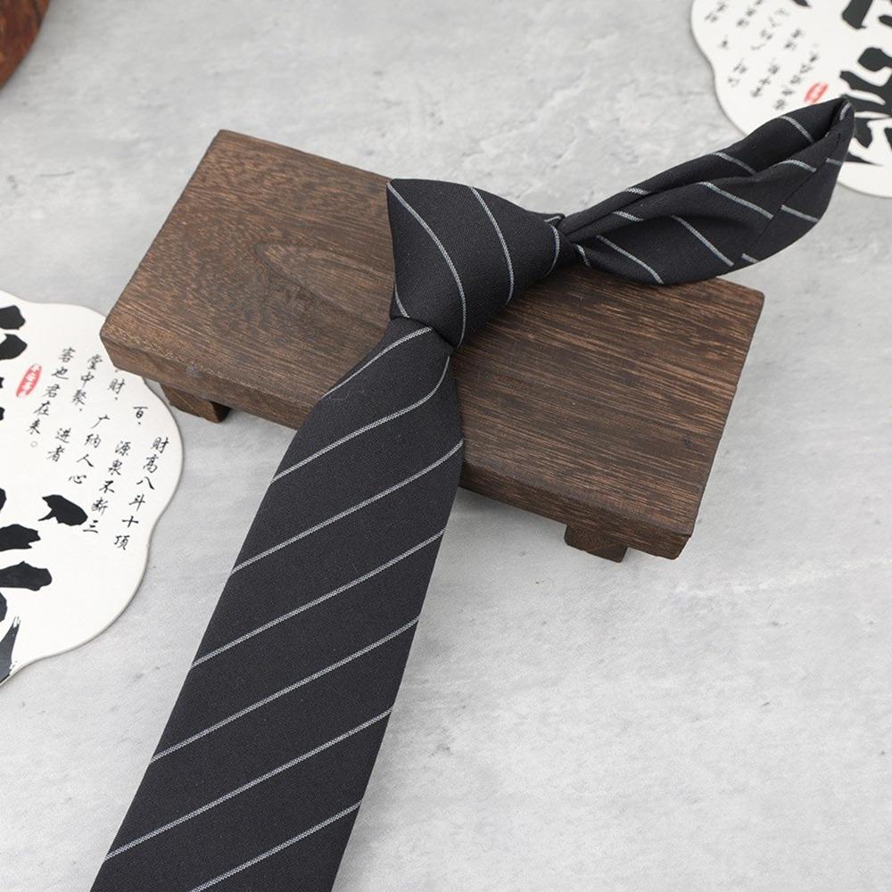 Luxury Stripes Mens Tie Woven Soft Cotton Necktie Classic Cravat Gift