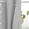 1PC LOZUJOJU 80% Blackout Fashionable and Minimalist Curtains with Silver and Marble Texture for Living Room Bedroom Balcony Window Home Decor