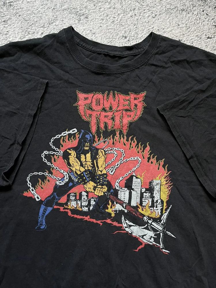 Vintage Power Trip Band T-Shirt Klassisch Herren Damen SN029 Unisex T-Shirt
