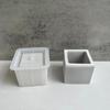 Flower Pots Silicone Molds DIY Hexagonals Succulents Planter with Hole Molds