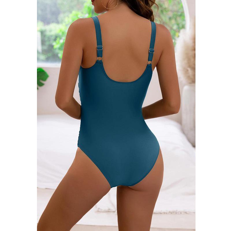 European & American Plus Size One-Piece Swimsuit for Women