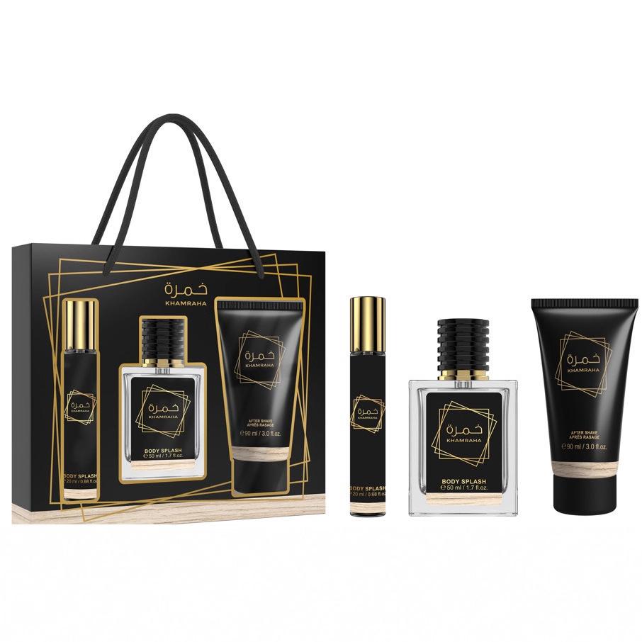 Middle East Set Perfume Three-piece Set Eau De Perfume Body Spray Natural Spray Ladies Perfume Body Lotion
