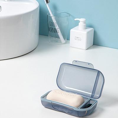 Porte-savon rond scellé portable pour barre de shampooing, boîte, étui, récipient, maison, voyage