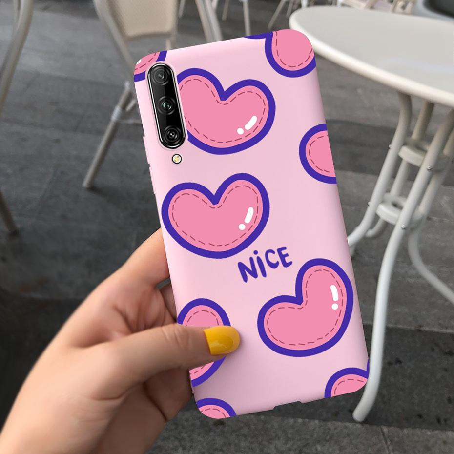 For Huawei Y9s Case Lovey Pattern Macaroon Silicone Soft TPU Back Cover For Huawei Y9S Y 9s SKT-L21 STK-LX3 STK-L22 Phone Cases