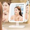 Browgrow Actress Tabletop Mirror with LED Makeup 3 Color Brightness Adjustable Charging Mirror, Mirror, Three-Sided Light, Mirror, Foldable,