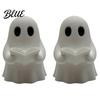 Decorative Figures for Bookshelves Halloween Mini Ghost Reading Book Ornament 3D Printed Cute Little Handmade Table Centerpieces Figurine,