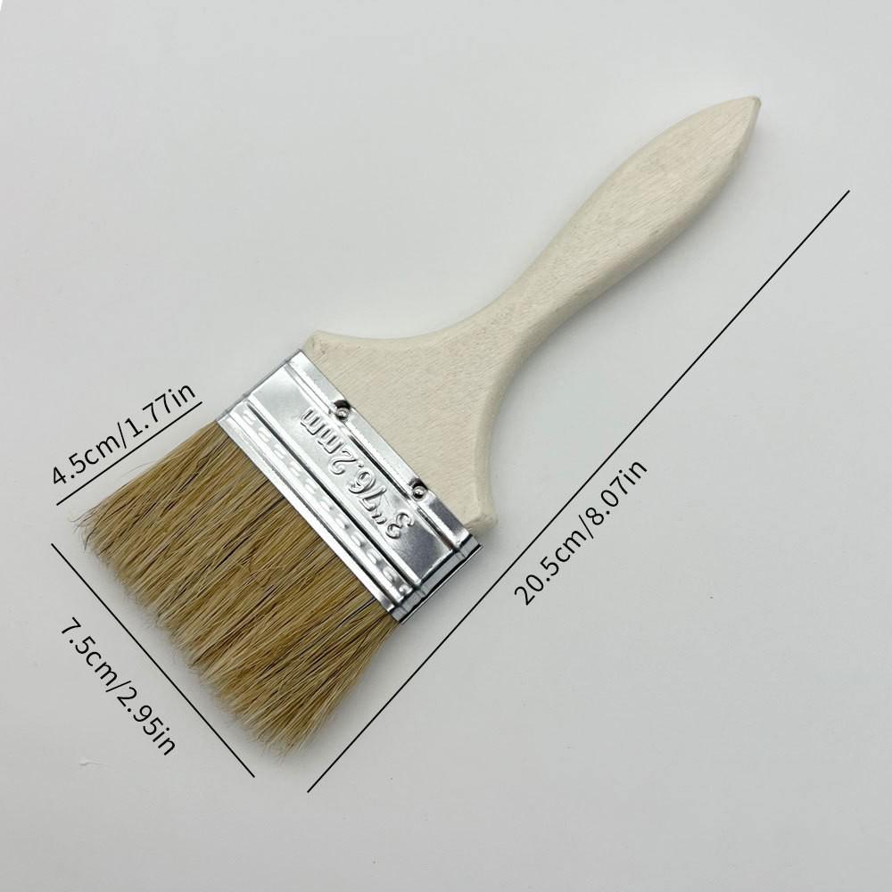 High-Grade Heat-Resistant Hog Bristle Brush with Long Wooden Handle for Industrial Cleaning