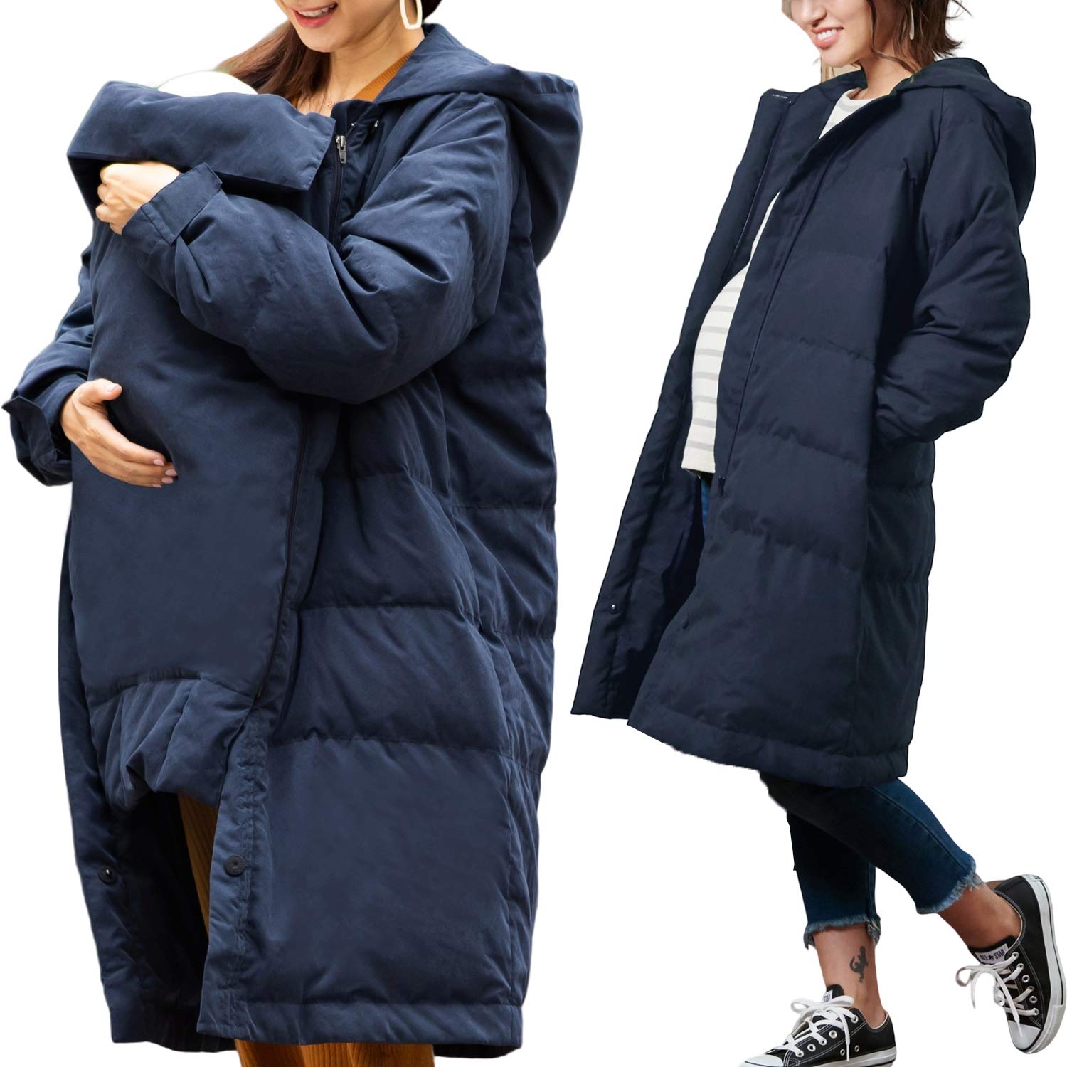 

Sweet Mommy Mommy Hug можно использовать, включая Last Month Navy M [Sweet Mommy] Coat, подходит, унисекс, папы, утята, для беременных, тёмно-синий