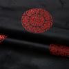 100x75cm Dragon Pattern Jacquard Brocade Fabric for Dresses Hanfu Cheongsam Pillowcases Upholstery Sewing Cloth Black Blue