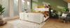 Banc de lit avec rangement, 145 x 38 cm, Banc rembourré avec rangement hydraulique, Coffre de rangement, Chambre à coucher, Salon et Couloir, Aspect velours côtelé beige.