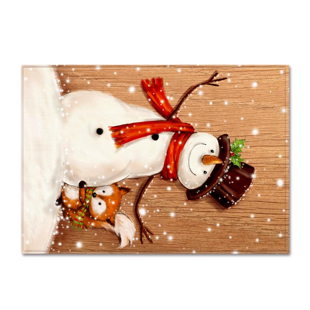 Living Room Carpet Merry Christmas Bedroom Floor Mat Doormat For Europe And The United States