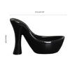 Kerzenständer in Form eines High Heels, Keramik-Teelichthalter, Heimdekoration