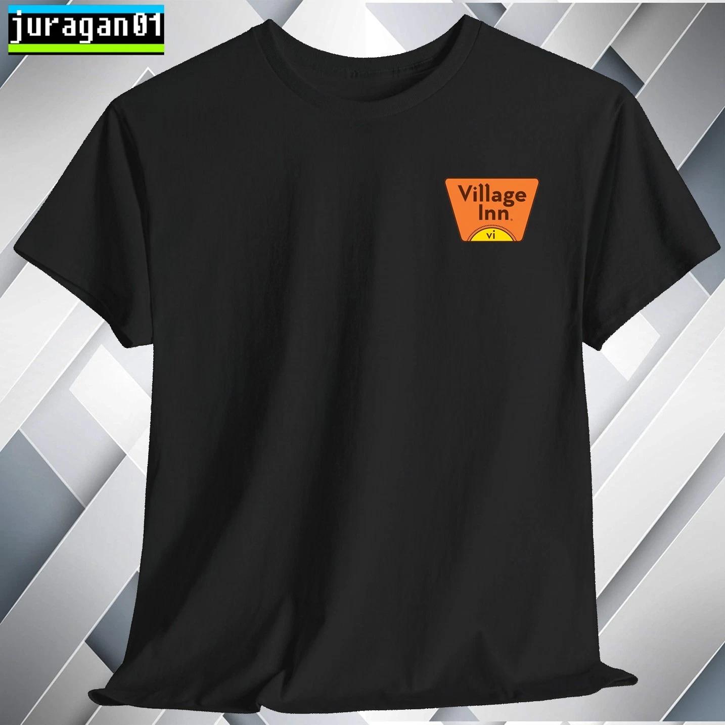 VILLAGE INN Restaurant Logo T shirt Black Navy White Grey Red Orange Choco S-5XL XL
