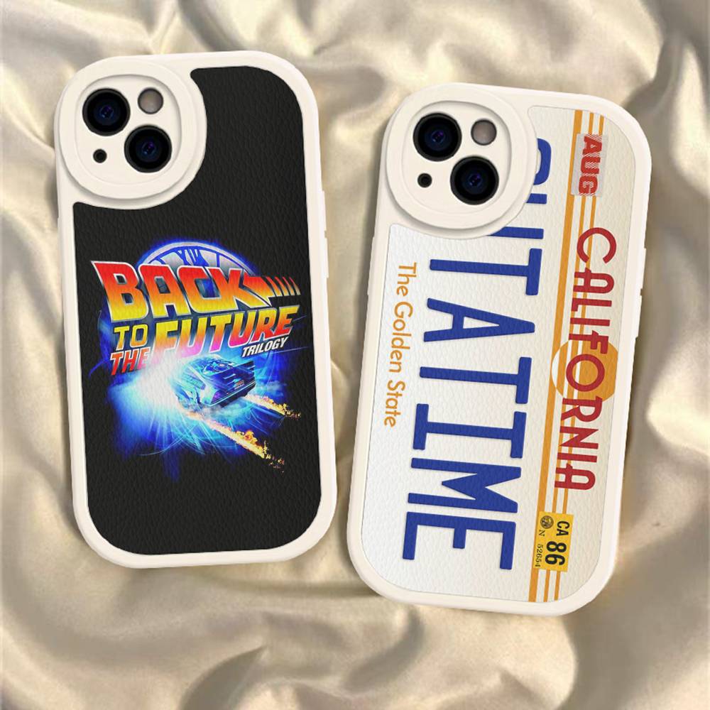 Back To The Future Phone Case For IPhone 16 15 14 13 12 11 Pro Max Plus Leather Cover