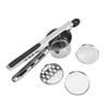 Stainless Steel Potato Masher with Replaceable Sieves for Baby Food and Kitchen Use