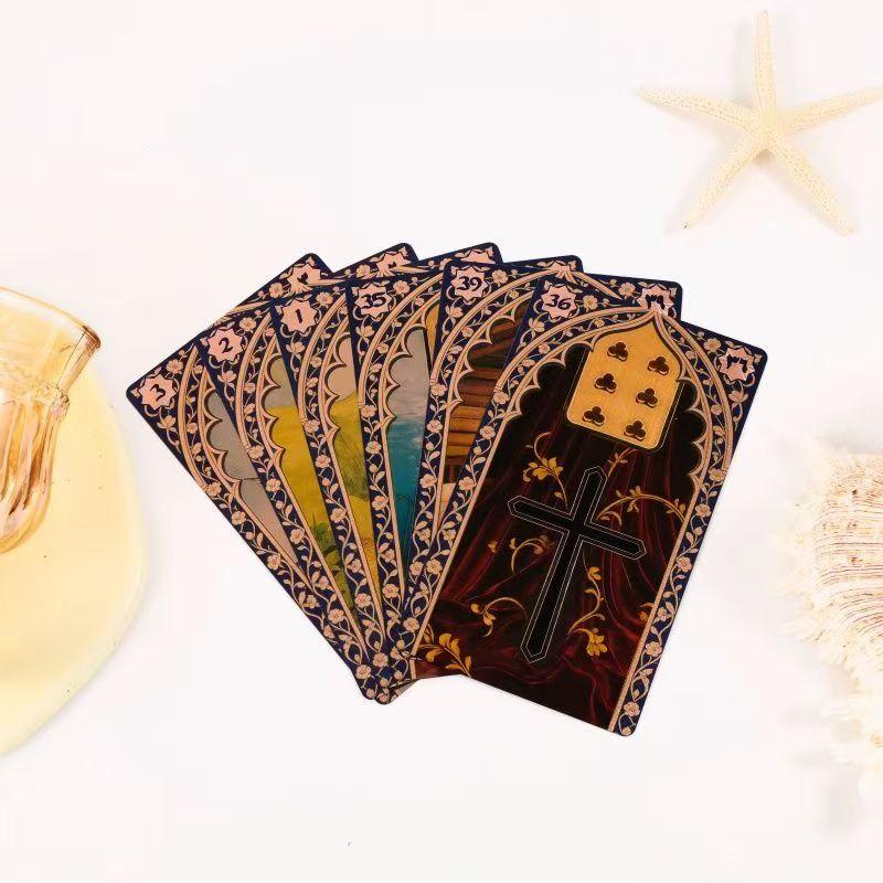 Carte Oracolo Lenormand Rana George 40 Pezzi Carte Impermeabili in PET per Divinazione & Lettura del Futuro - Mazzo Lussuoso e Durevole