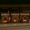 Wooden Candle Holders - SIROCO - Set of 4 - Heart, Star, Fir Tree Motifs - Christmas Atmosphere - Rustic
