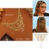 Middle Eastern Inspired Head Chain With Multilayer Circles For Women Occasion