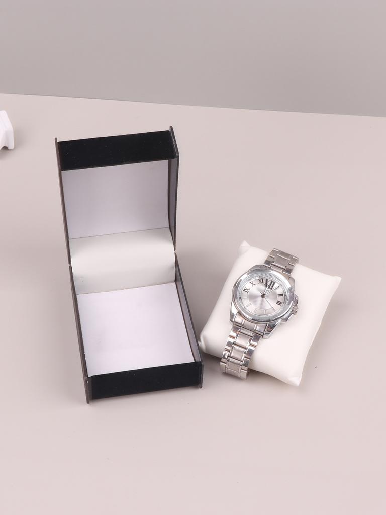 Premium PU / Velvet Watch Storage Box Single Watch Box for Valentine Men Women Unisex Gift Wristwatch Display Holder Travel