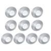 Pack of 10 Mini Tart Pans Eggs Tart Molds Non Stick Small Mold Set Aluminum Alloy Material Pastry Molds for DIY Baking