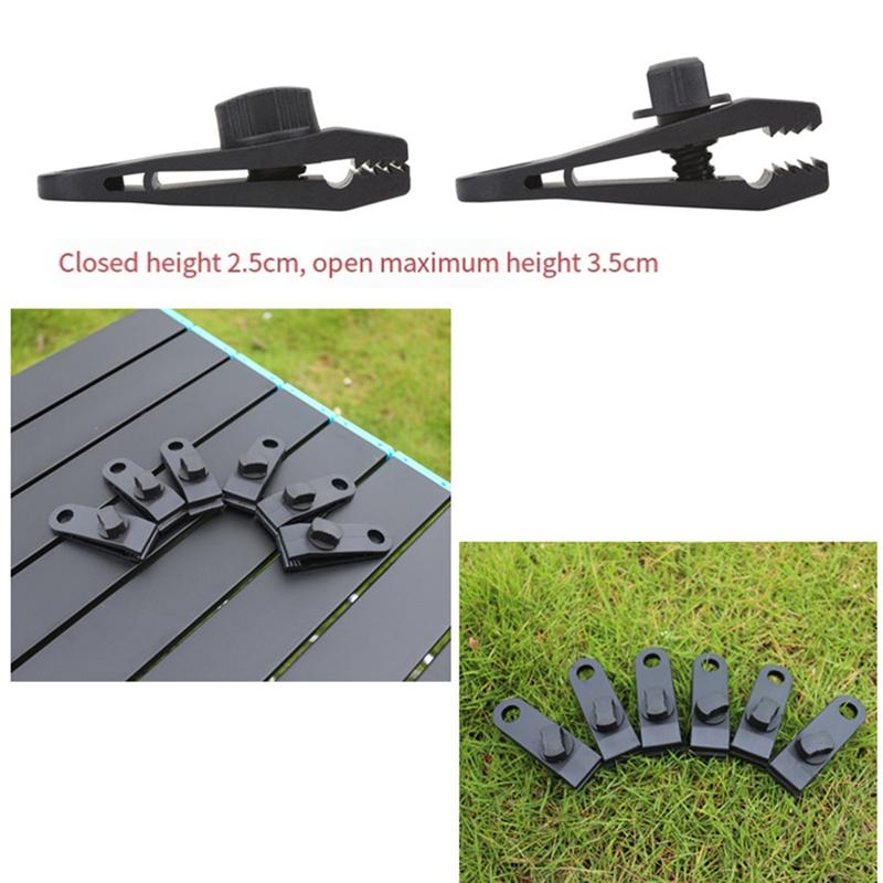 Classy-Tarp Clips Heavy Duty Lock Grip,20Pack Tarp Clamps,Shade Cloth Clips Fasteners,Pool Awning Cover Bungee Cords Clips чёрный