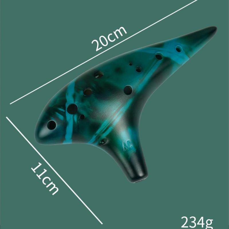 12 Hole Ceramic Ocarina Professional Alto C Key for Beginners Accurate Intonation Musical instrument Ocarina