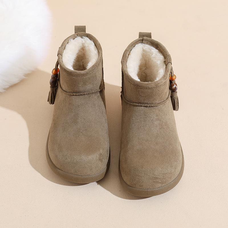 

Женские зимние теплые ботинки большого размера на мягкой подошве с мехом, противоскользящие, для снега, на подкладке, ботильоны до щиколотки, спортивные хлопковые ботинки для улицы 35