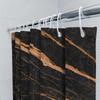 Luxurious Gold Marble Shower Curtain Modern Black Bath Decor Waterproof Fabric For Bathroom Large Size Customizable Printing