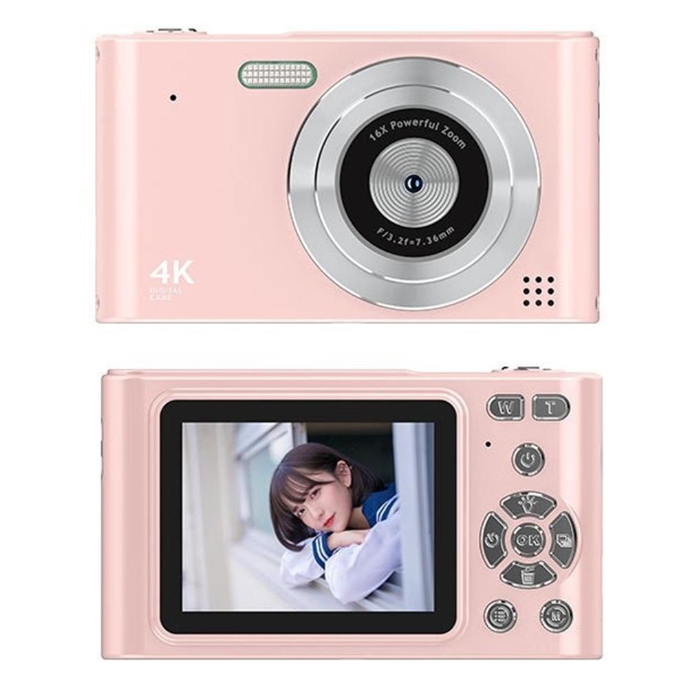 

H15 2.4-inch IPS Screen Digital Camera Portable HD CCD Camera with 32G TF Card+Card Reader Pink