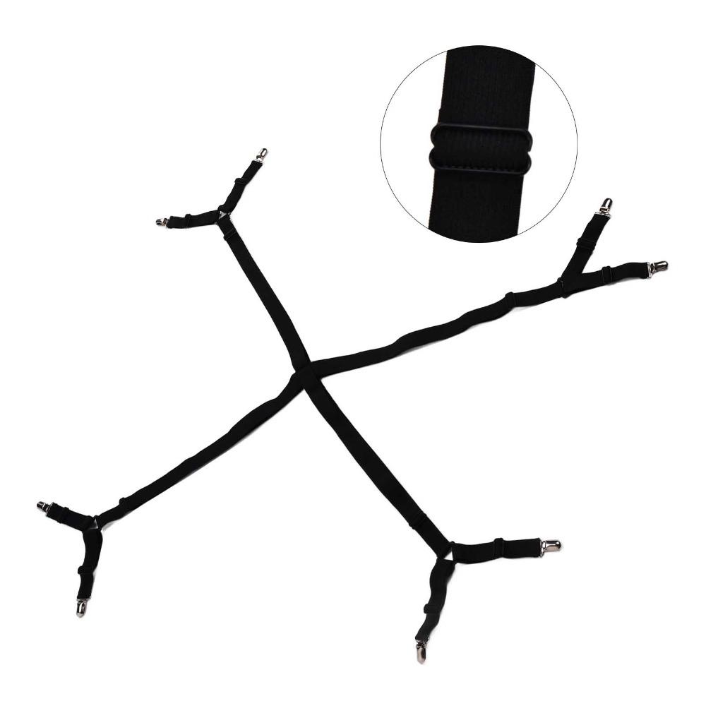 Black Adjustable Stretch Triangle Metal Fixing Clips Sofa slipcover fastening