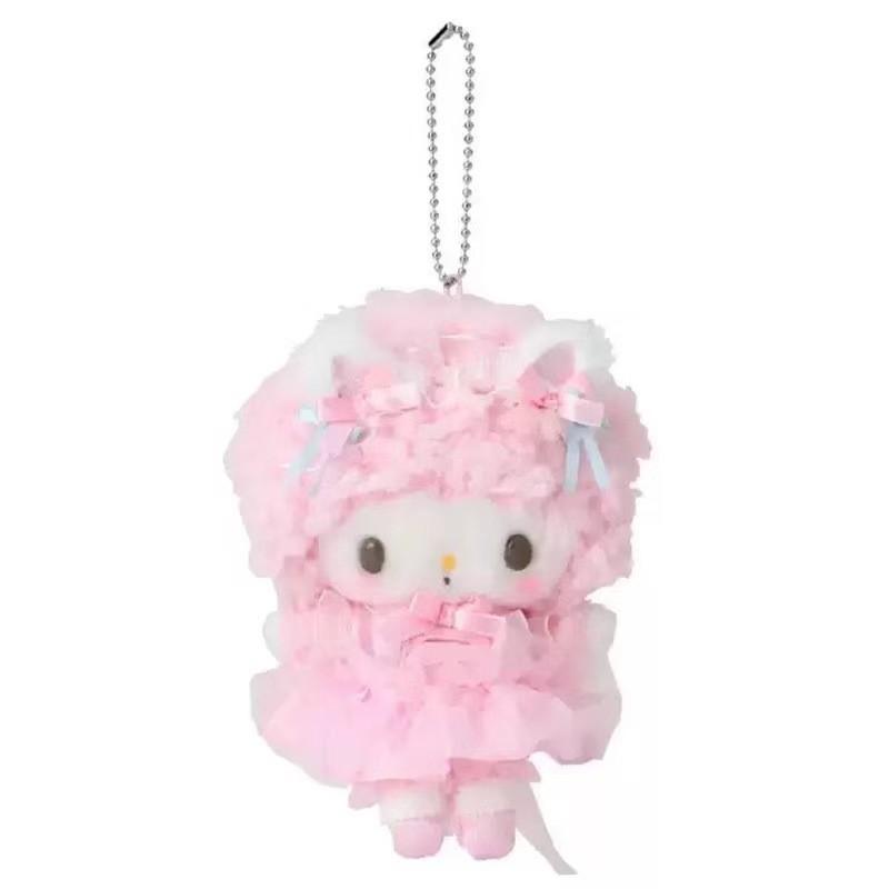 Hello Kitty Ballet Pluche Sleutelhanger Met Kanten Strik Voor Kinderen En Verzamelaars