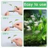 50Pcs Aquarium Plant Weights Folding Cuttable Metal Water Plant Weights Anchors Supplies Parts For Fishing Aquarium Plant Holder