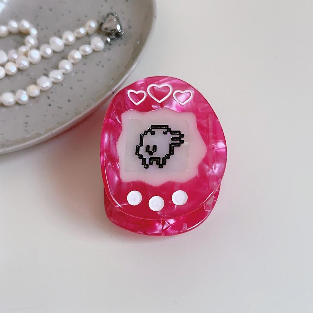 Cyberpunk Styles Acetate Hair Clip Cartoon Electronic Pet Hair Claw Clip for Various Hairstyles and Theme Occasion