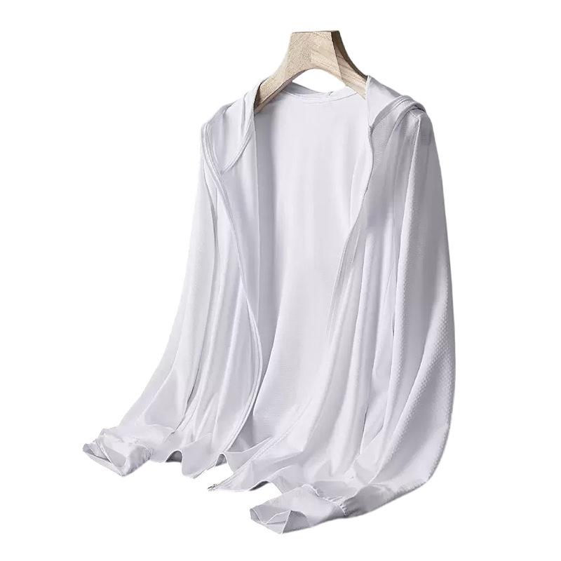 Summer Ice Silk Fishing Sun Protection Clothing for Men UV Protection Breathable Thin Shirt Hiking Jackets Quick Dry Couple Coat