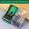 10Pcs/Set Impact Driver Bit Set Magnetic Hex Shank S2 Steel Electric Drill Bits Home Repair Furniture Assembly Power Tool Kit