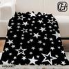 3D reflektierender Glitzer fünfzackiger Stern Wohndecke Ästhetische Kunst Flanelldecke Tragbar Zuhause Reise Camping Sofa Picknick Th