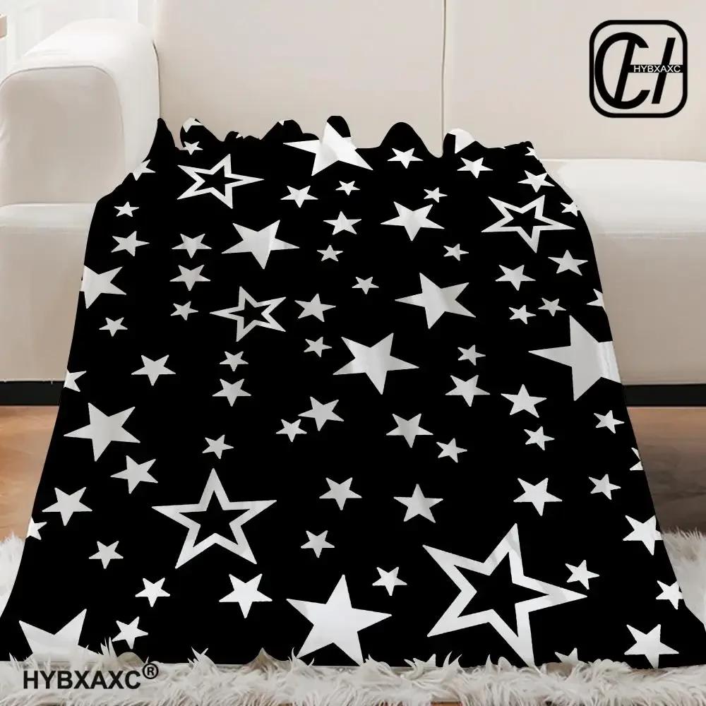 3D reflektierender Glitzer fünfzackiger Stern Wohndecke Ästhetische Kunst Flanelldecke Tragbar Zuhause Reise Camping Sofa Picknick Th