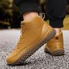 Autumn/Winter Unisex Wide Head Barefoot Large Hiking Shoes Mid Top Outdoor Hiking Shoes