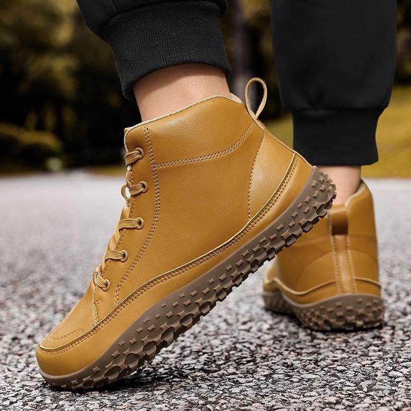 Autumn/Winter Unisex Wide Head Barefoot Large Hiking Shoes Mid Top Outdoor Hiking Shoes