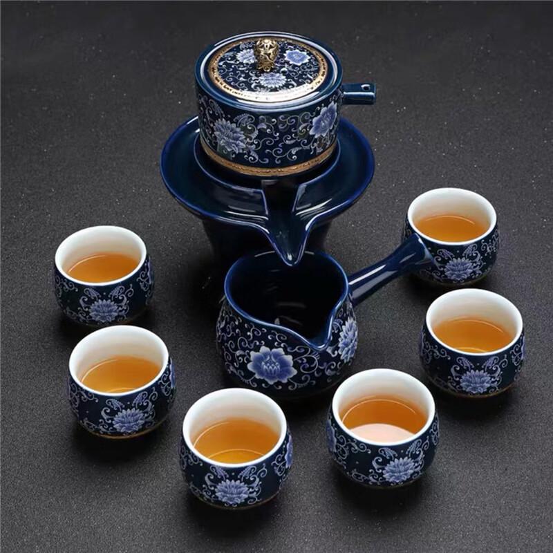 Jingdezhen Gilded Ceramic Automatic Tea Set