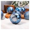 Christmas Decorations Set 9 Pieces Hand Painted Ornaments with Electroplated for Window Display and Tree Hanging