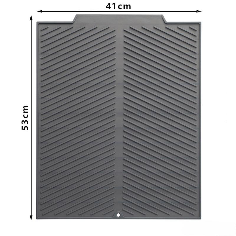 1PC Silicone Drain Pad Drying Mat Pots Dish Drain Mat for Kitchen Tableware Non-slip Mats Anti-scald Coaster Kitchen Utensils