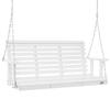 Wooden Porch Swing 4.5 Ft, Patio Bench Swing for Courtyard & Garden, Upgraded 880 Lbs Strong Load Capacity