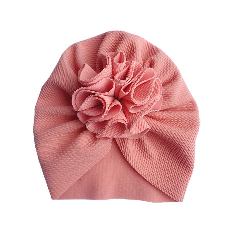 Cute Flower Baby Turban Hat Soft Baby Girl Headwrap Beanie Hat For Newborn Infant Toddler Headwear Headband