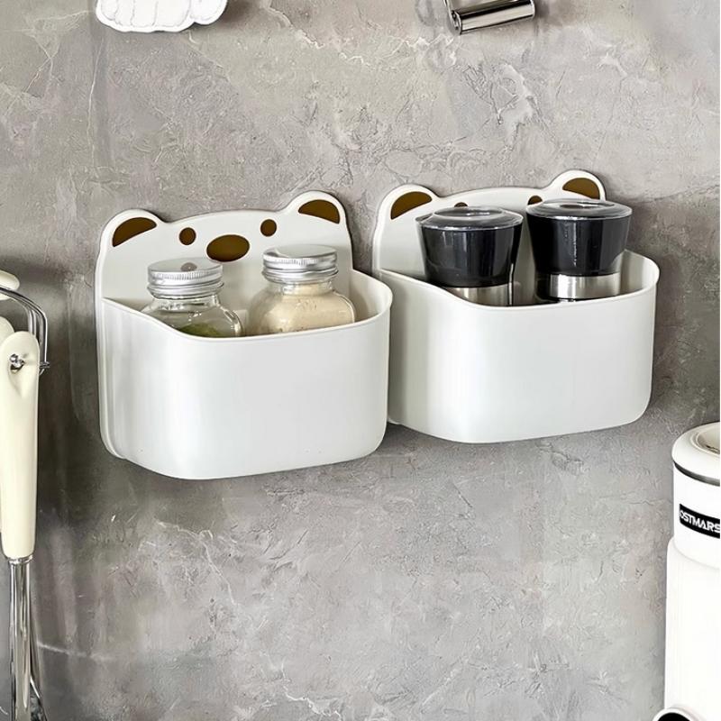 Nástěnný úložný box Kuchyňský koš na cibuli, zázvor, česnek Stojany na koření Koš na koření Koupelnový organizér