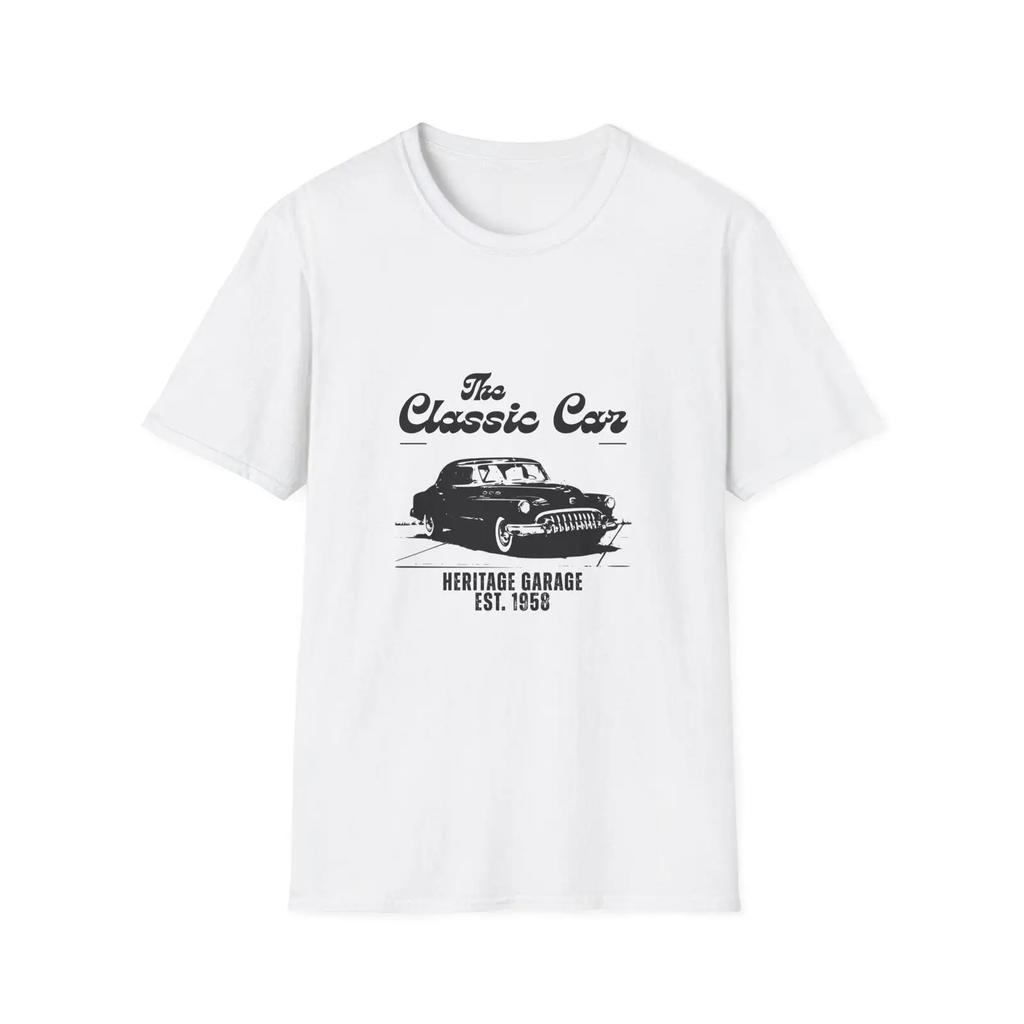 Vintage Classic Car T Shirt Retro Automobile Vintage Casual Comfortable Versatile Breathable Slightly Graphic