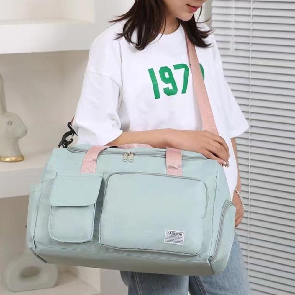 Oxford Travel Luggage Bag Foldable Large Capacity Handbag Shoulder Bag Nylon Duffle Bag  Fitness